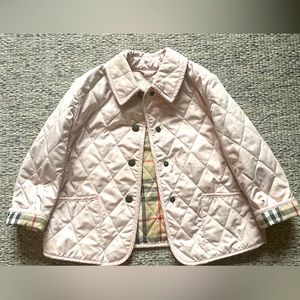 Authentic Burberry Quilt Coat Pale Pink-3T